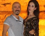 Abdullah Öztoprak and one of his models